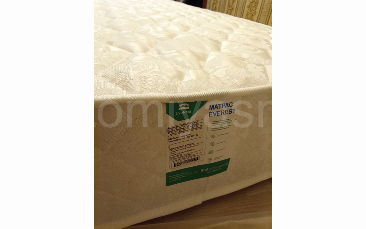 отзыв о Матрас Everest Софт Рестфом 30 TFK фото 2